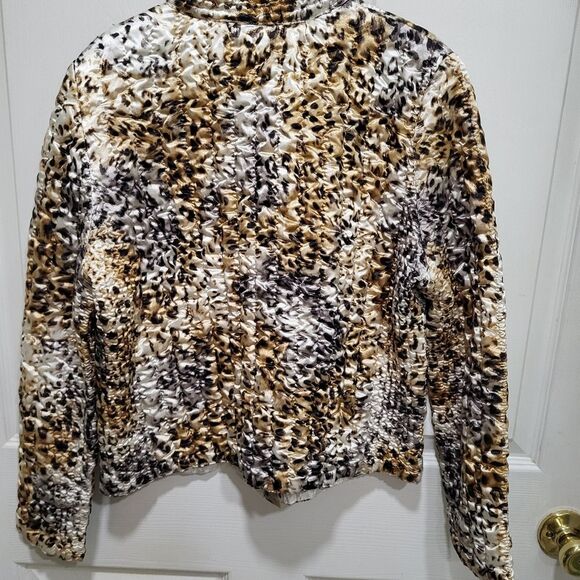 Animal Print Jacket - Size Large Petite - Picture 3 of 4